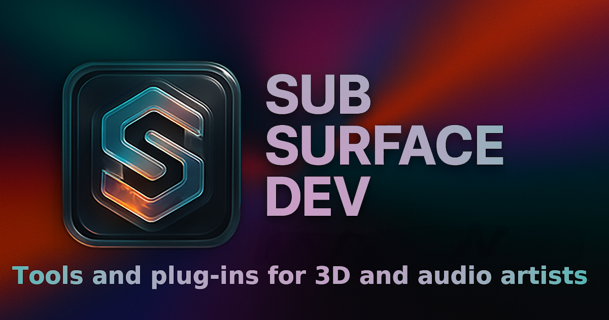 Generic Subsurface Interface Subsurface Dev - Plugins for 3D Artists and Audio Producers
